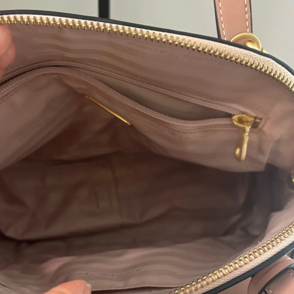 Samantha Thavasa Blush Satchel with Gold Lock